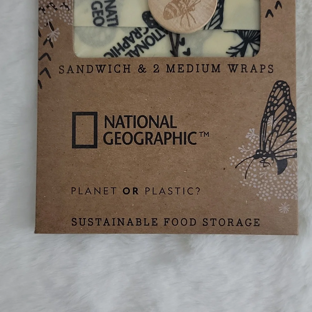 Bee's Wrap Food Wrap 1 Sandwich & 2 Medium Wraps - Picture 3 of 5